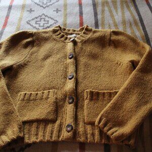 Doen Mustard Cardigan Sweater